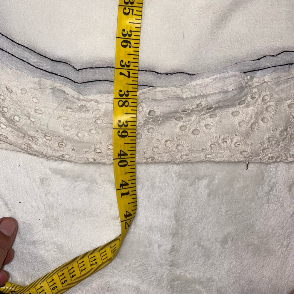 LINEN HIGH LOW SKIRT S - Picture 7 of 12